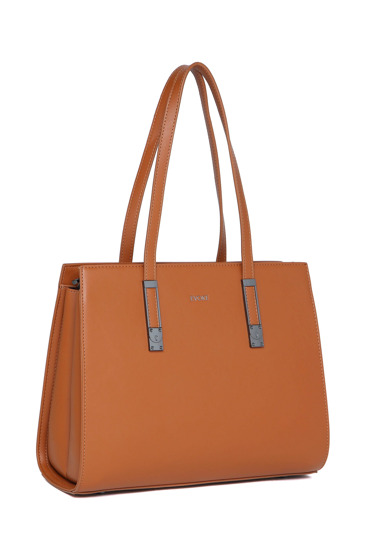 THE AURA STRUCTURED SHOULDER BAG 13237 NEUTRAL TAN