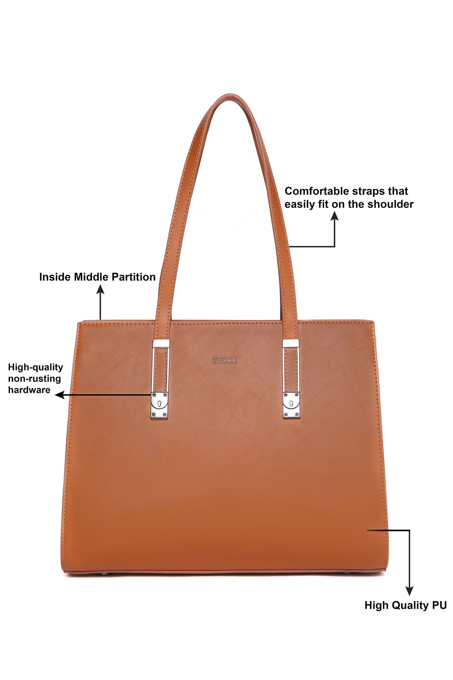 THE AURA STRUCTURED SHOULDER BAG 13237 NEUTRAL TAN