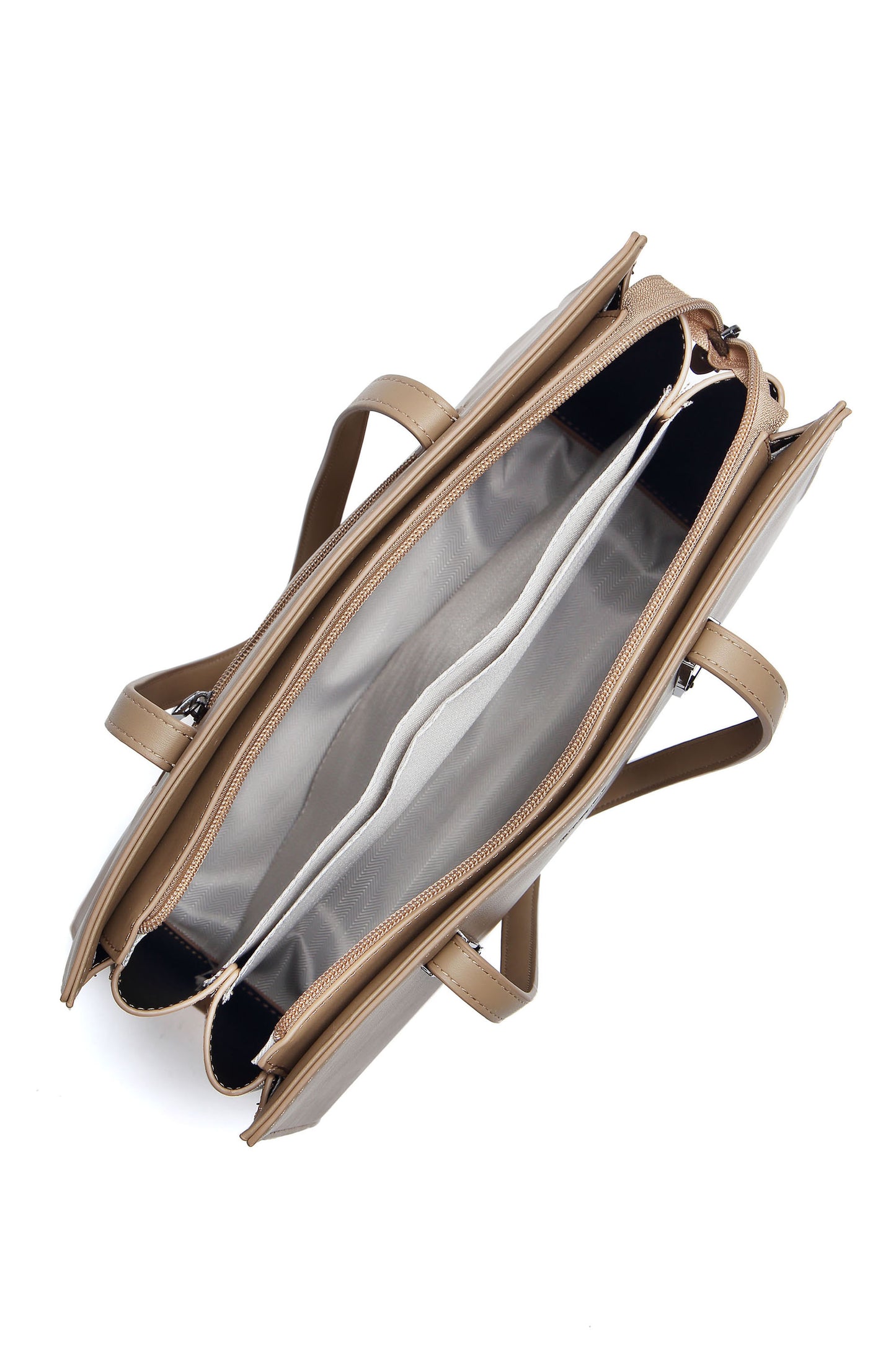 THE AURA STRUCTURED SHOULDER BAG 13237 NEUTRAL TAN