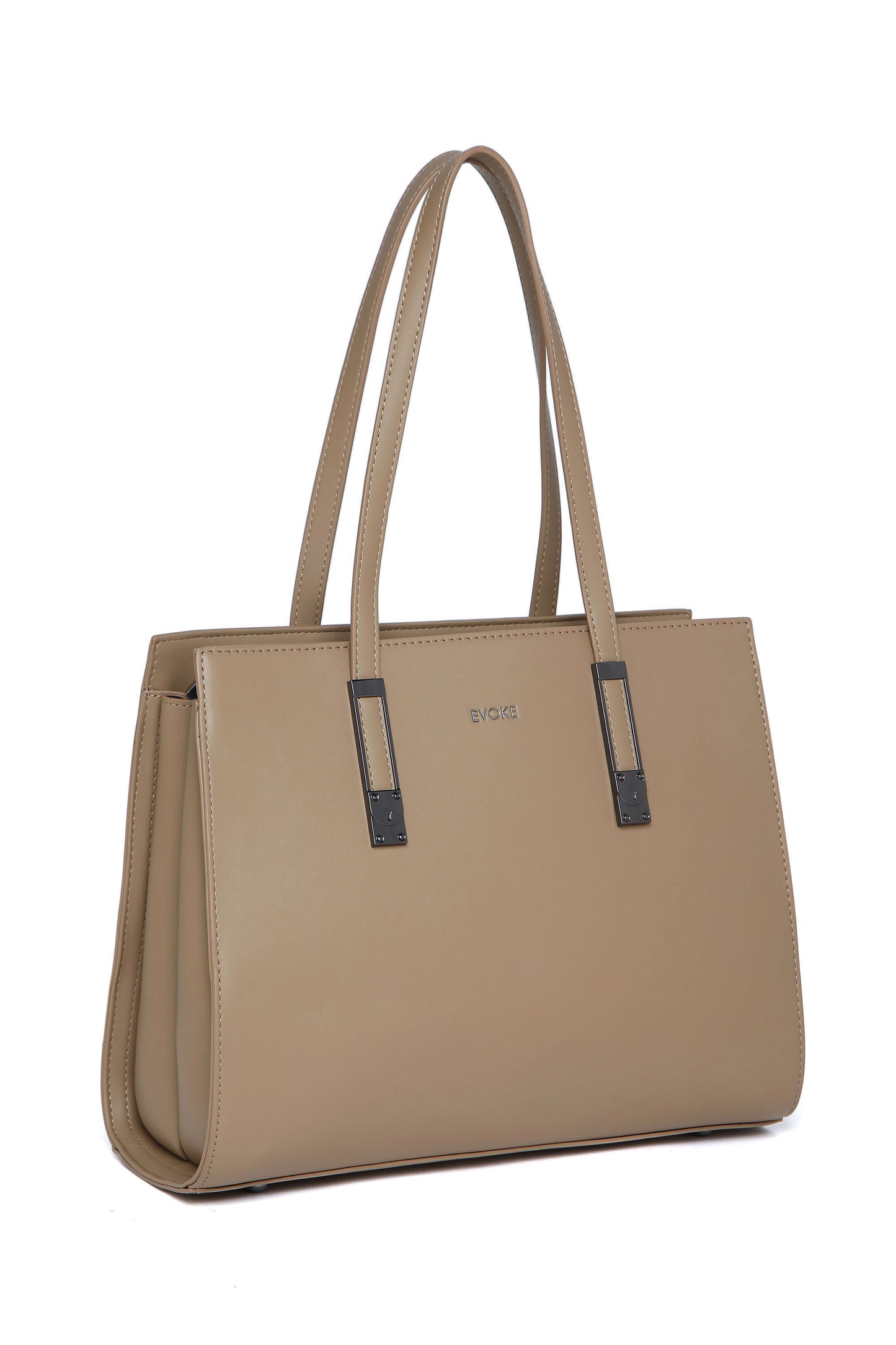 THE AURA STRUCTURED SHOULDER BAG 13237 NEUTRAL TAN
