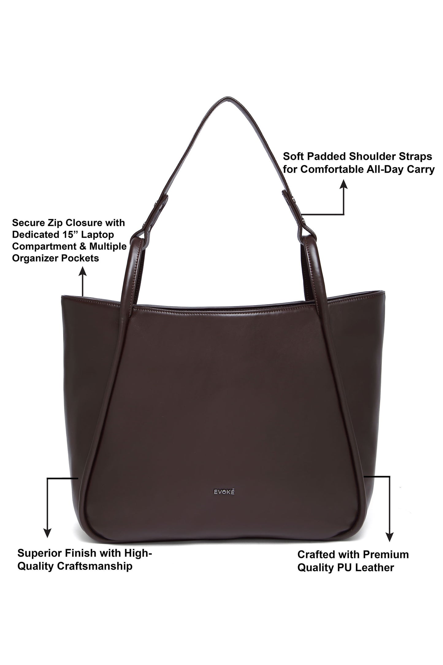 Evoke Elysian Tote 2183 Truffle Brown