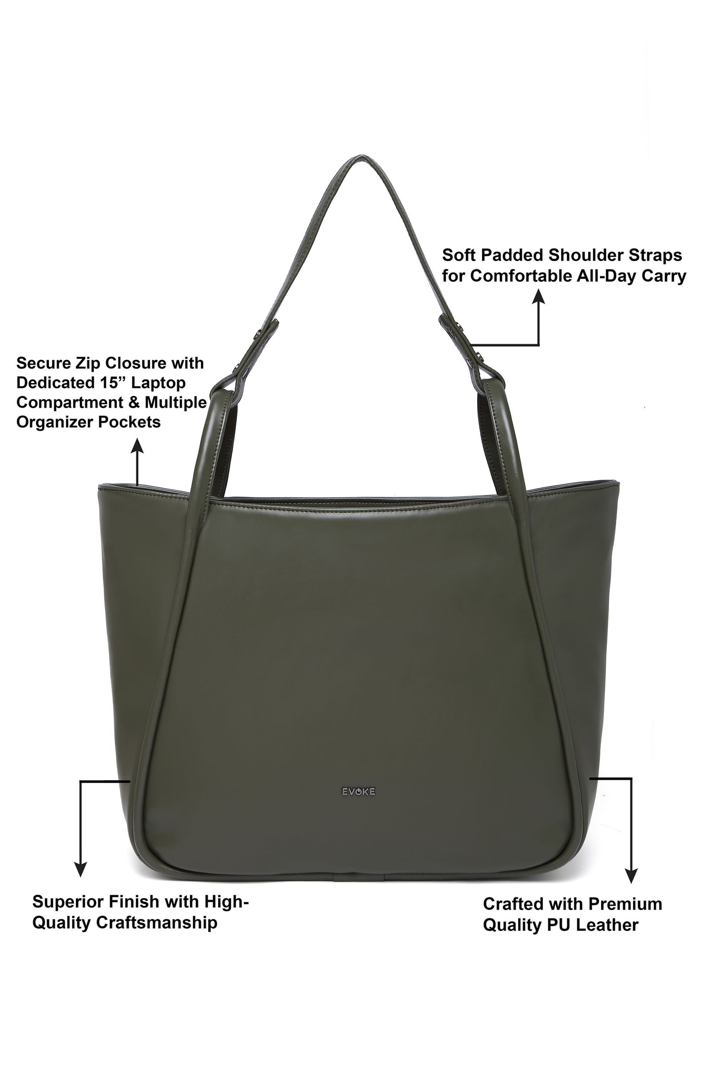 Evoke Elysian Tote 2183 Truffle Brown