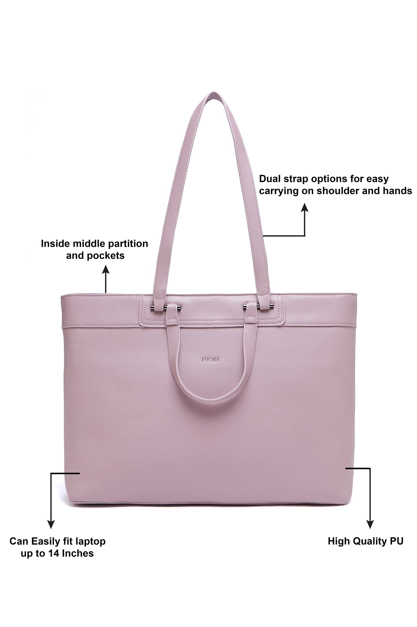 EVOKE VERVE TOTE 245 ONION PINK
