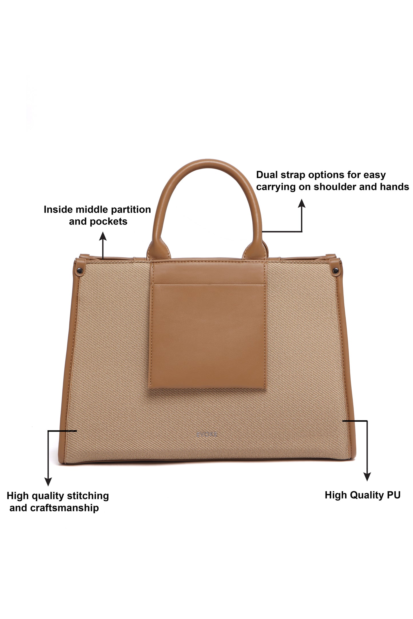 EVOKE URBANE LUXE TOTE – 246 BLACK