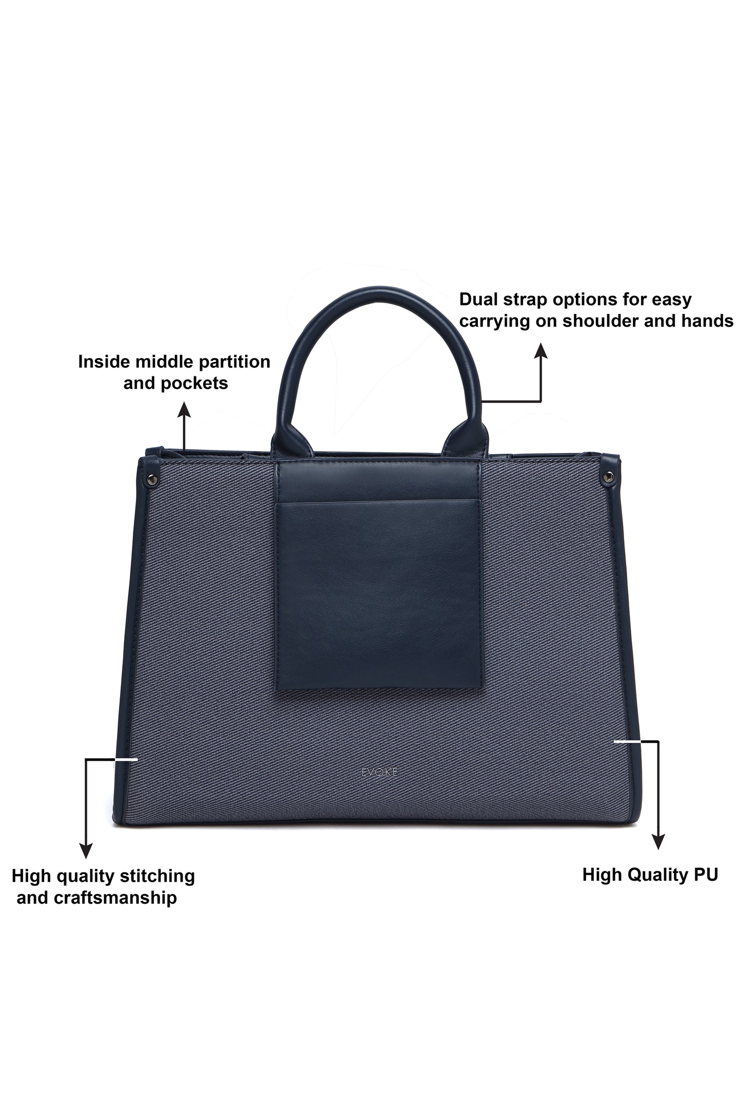 EVOKE URBANE LUXE TOTE – 246 BLACK