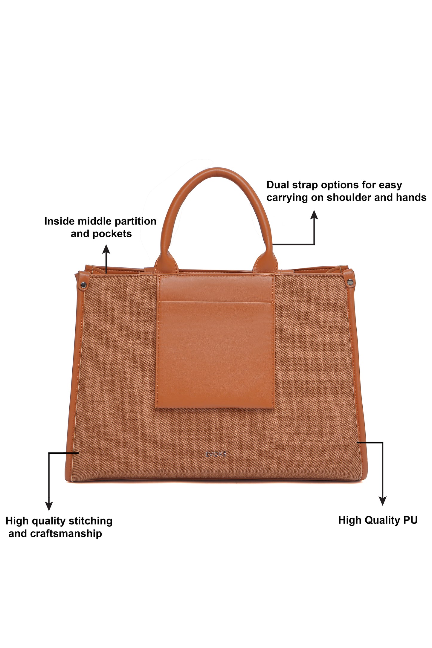 EVOKE URBANE LUXE TOTE – 246 BLACK