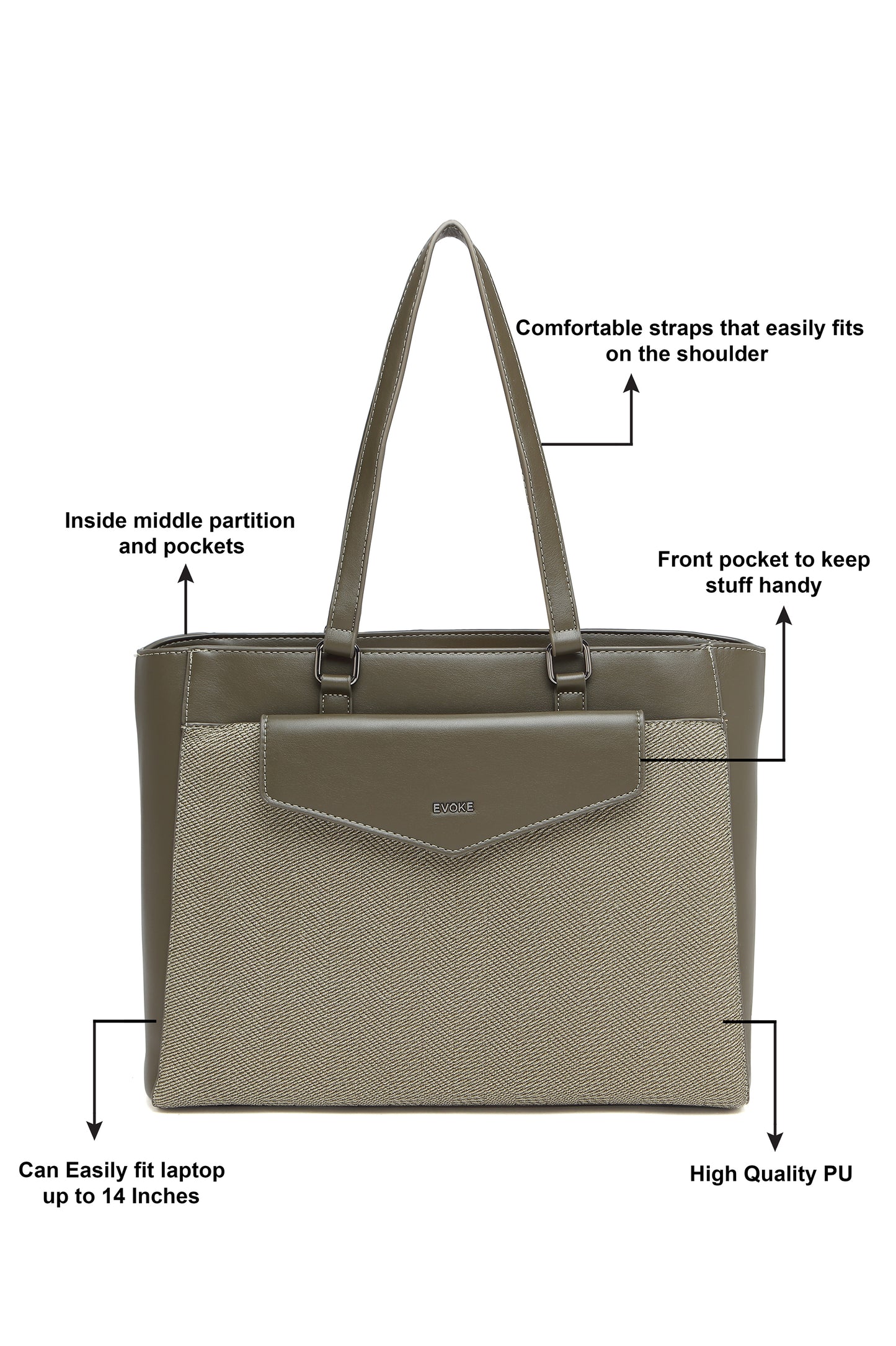 HYPE HUSTLE TOTE 253 FOREST GREEN