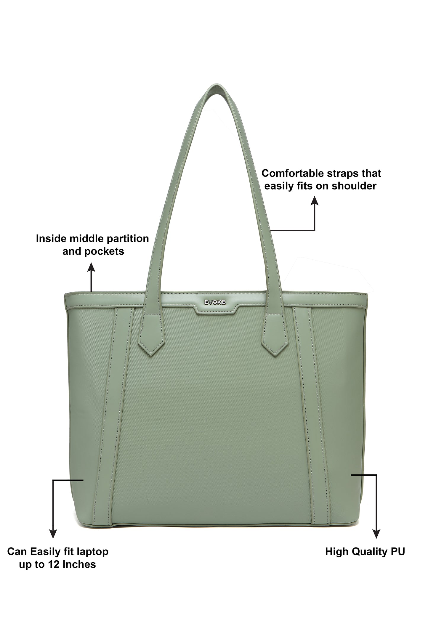 EVOKE SERENET TOTE 271 GREEN