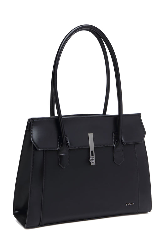 BLOSSOM STRUCTURED TOTE BAG 275 BLACK