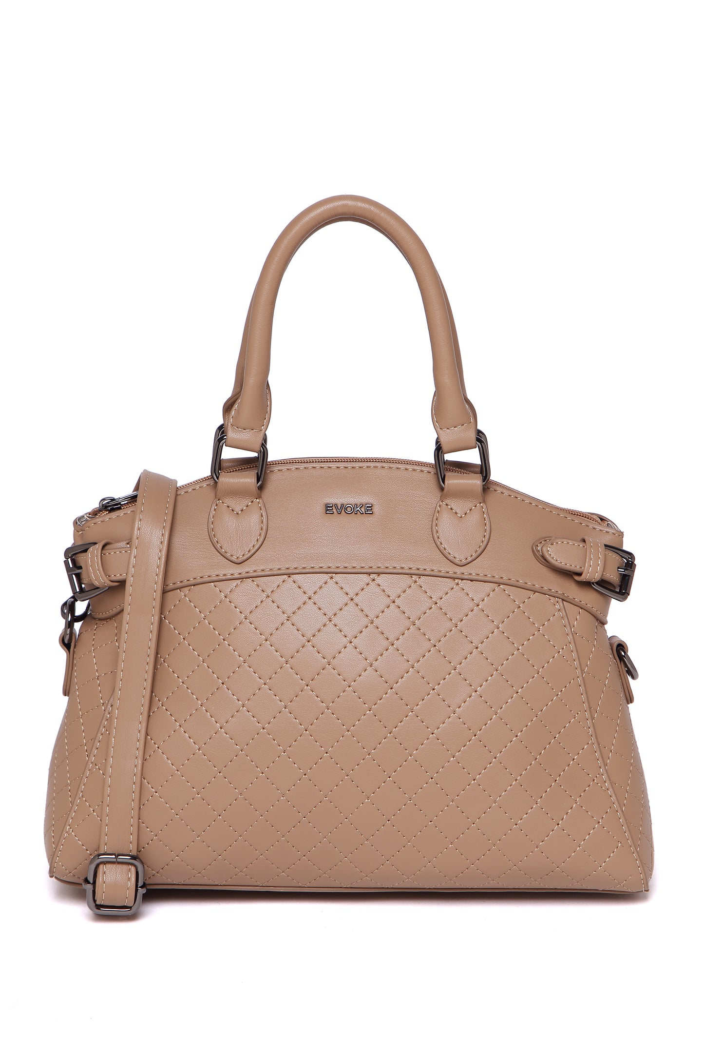 EVOKE LUXE DRAPE SATCHEL 293 FOREST GREEN