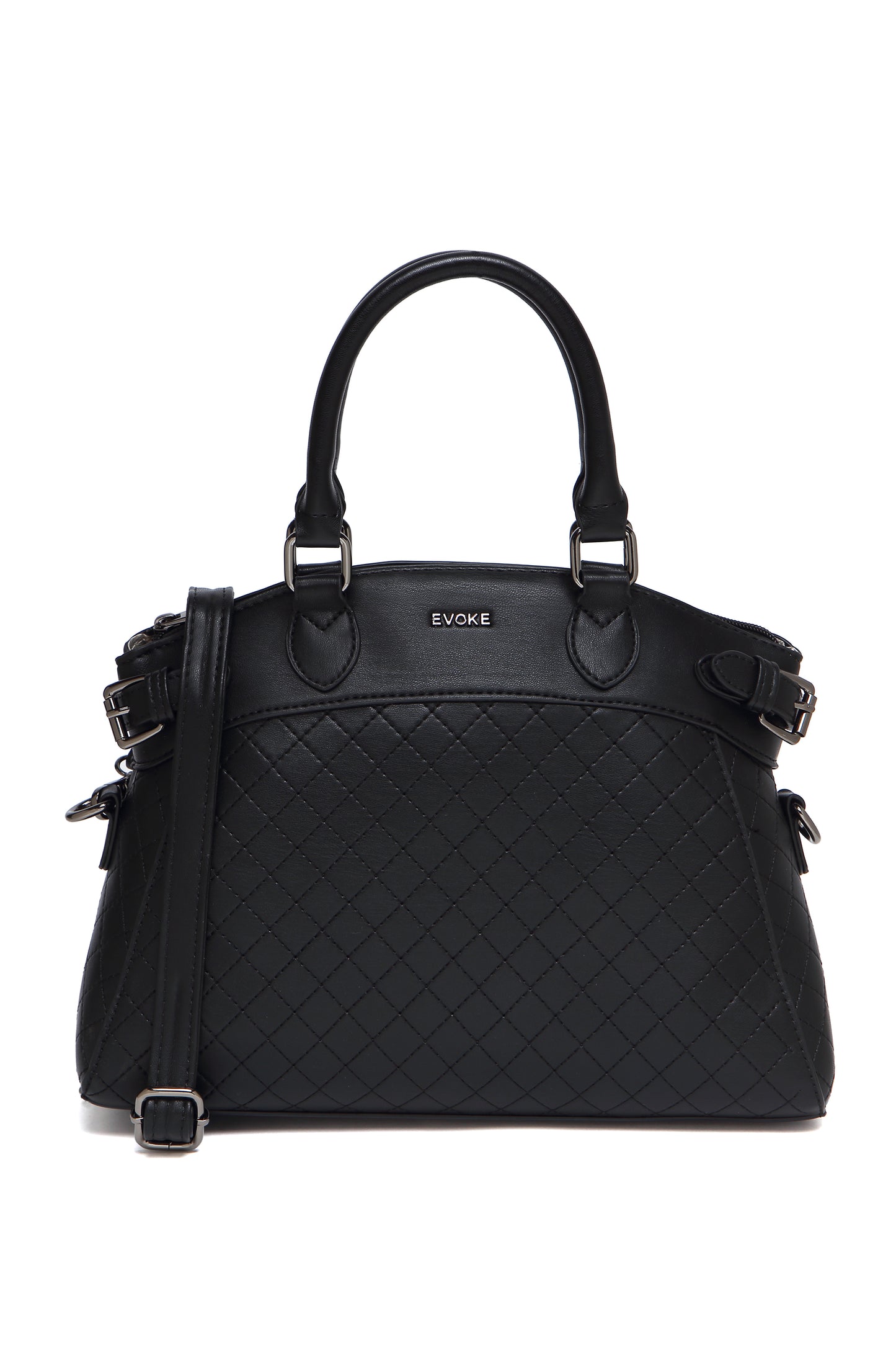 EVOKE LUXE DRAPE SATCHEL 293 FOREST GREEN