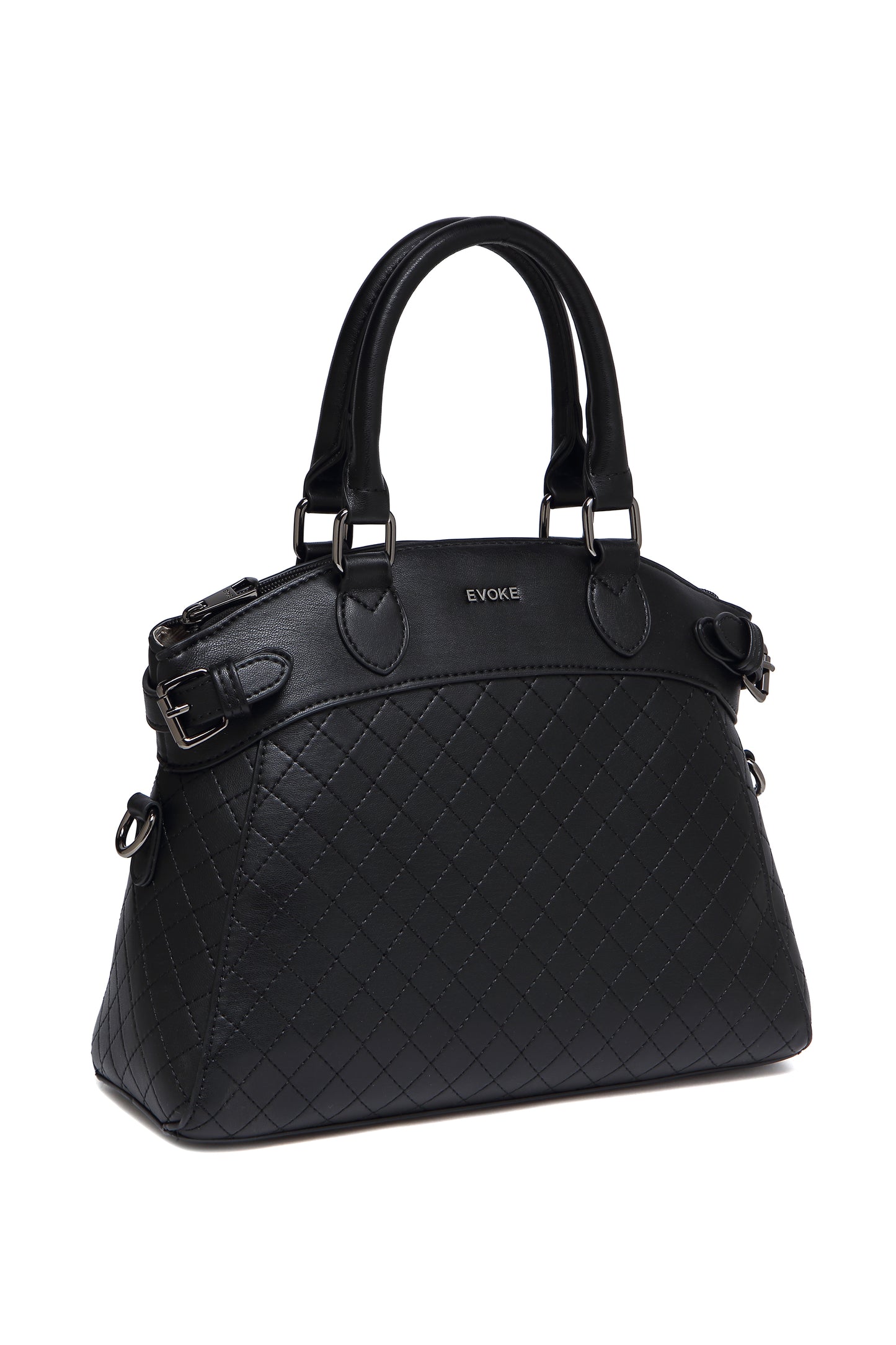 EVOKE LUXE DRAPE SATCHEL 293 FOREST GREEN