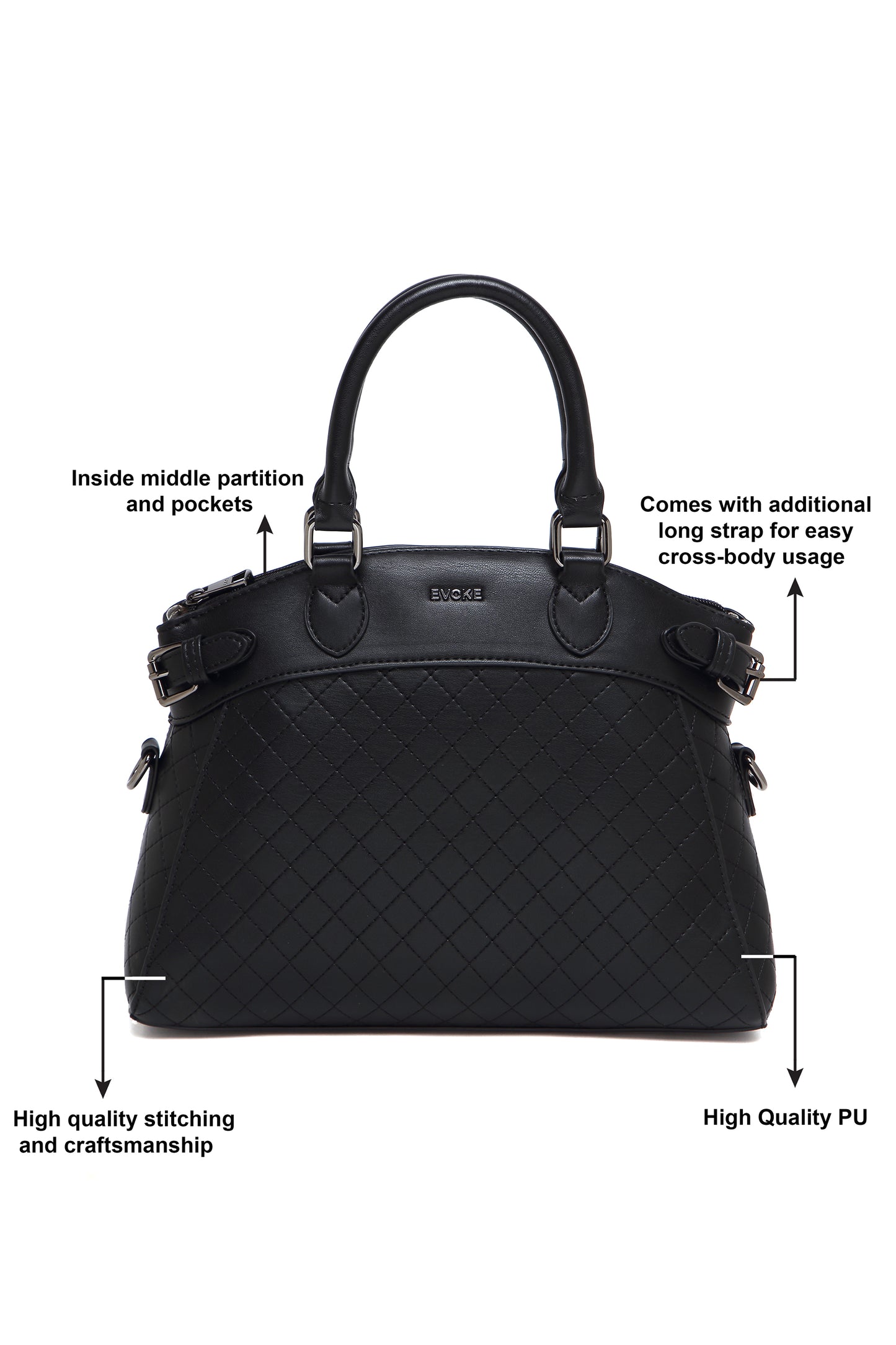 EVOKE LUXE DRAPE SATCHEL 293 FOREST GREEN