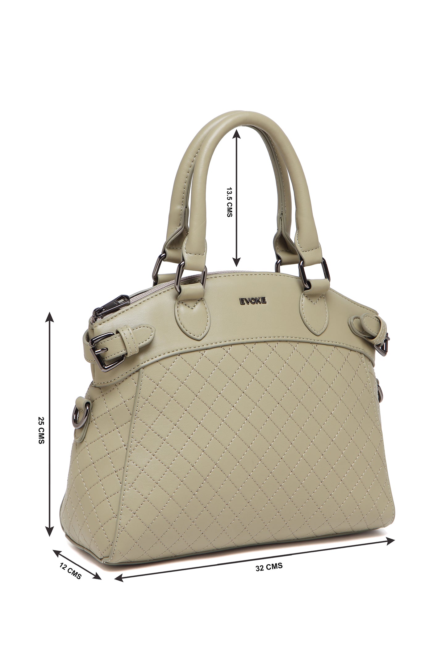 EVOKE LUXE DRAPE SATCHEL 293 FOREST GREEN
