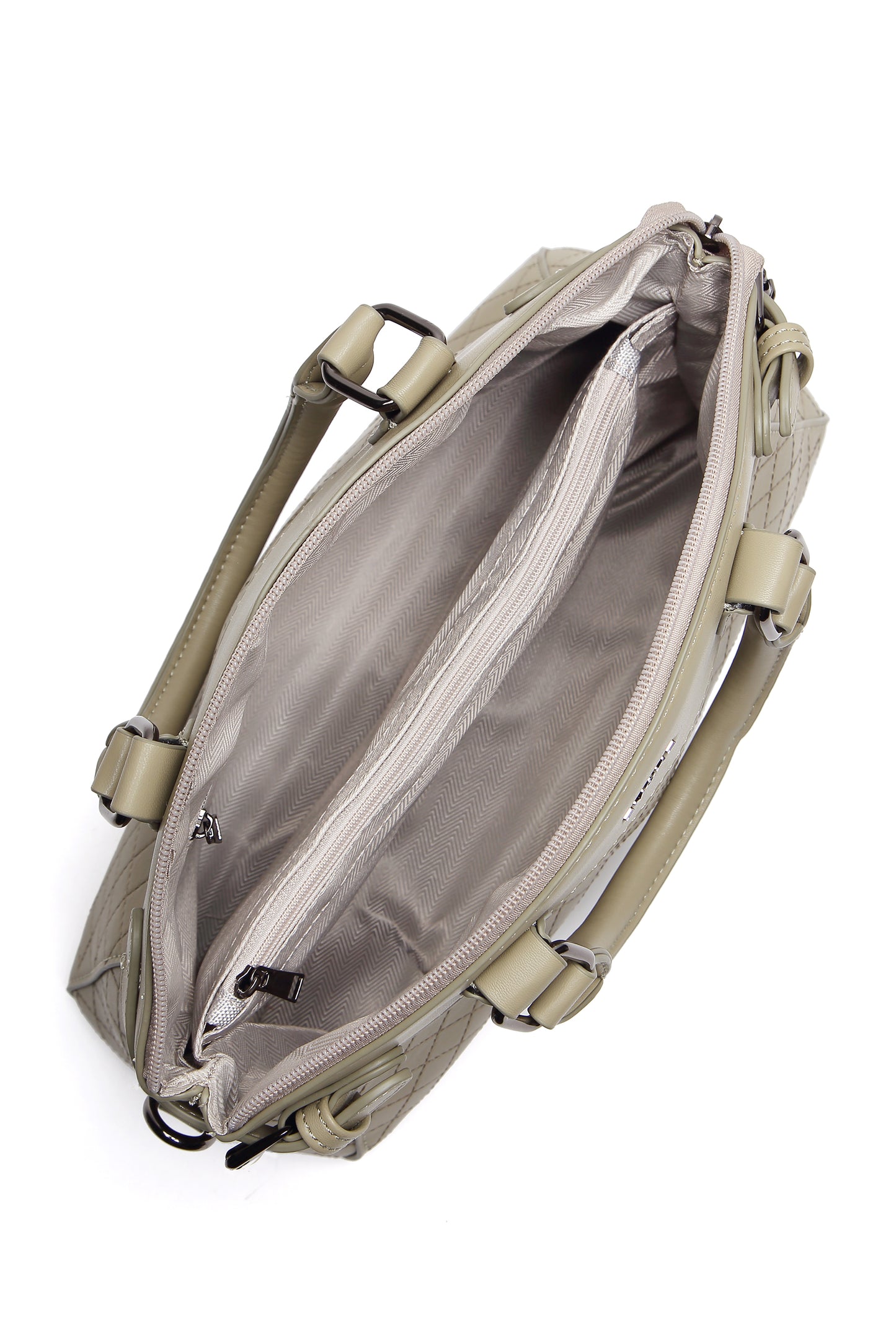 EVOKE LUXE DRAPE SATCHEL 293 FOREST GREEN