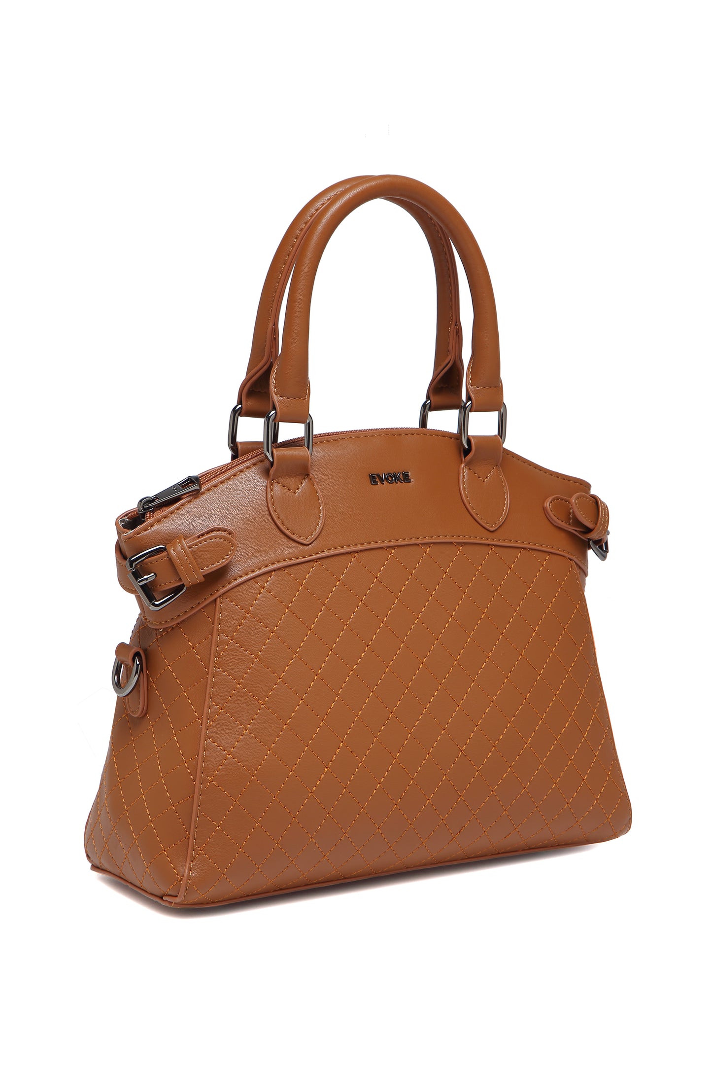 EVOKE LUXE DRAPE SATCHEL 293 FOREST GREEN