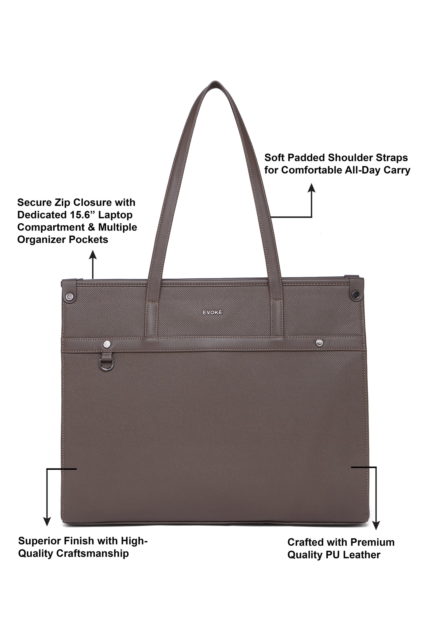 Evoke Grace Tote 231-1 Ash Taupe