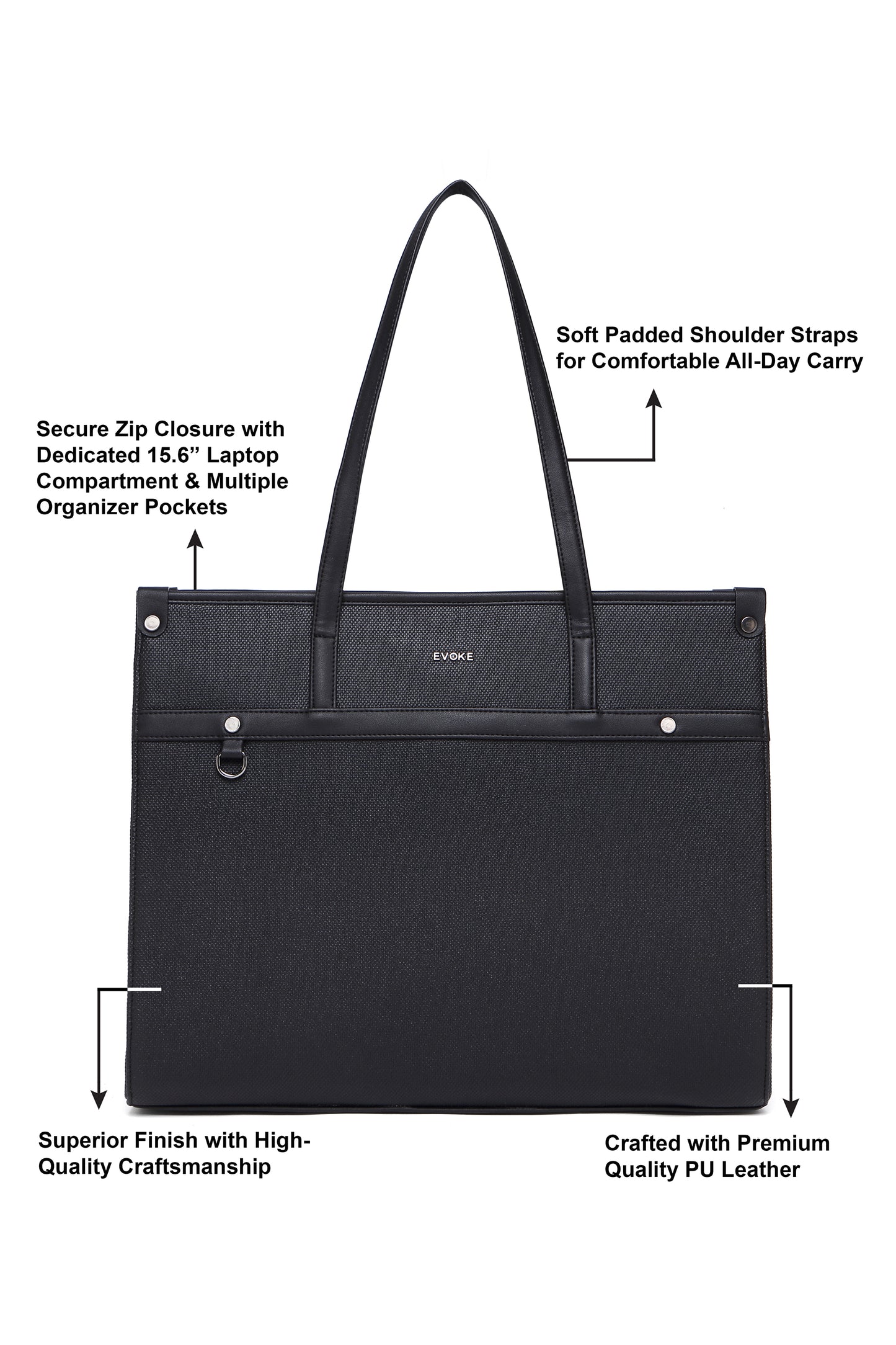 Evoke Grace Tote 231-1 Obsidian Black
