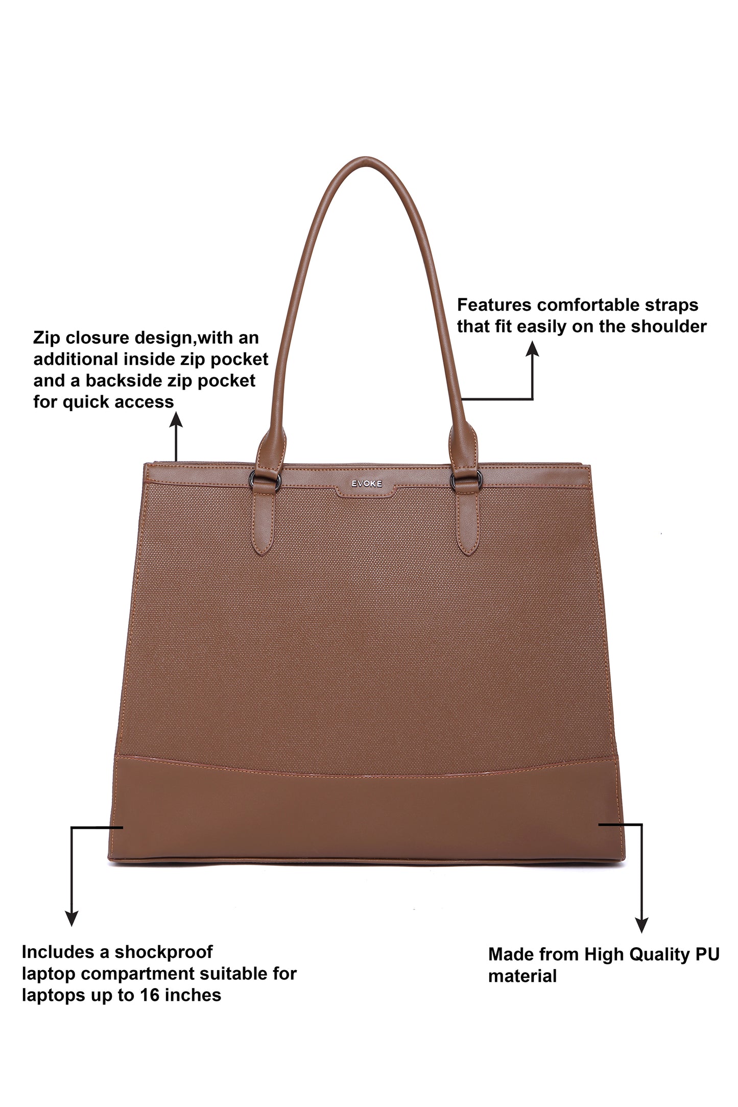 EVOKE NOIR LUXE TOTE - 2182 SLATE MIST