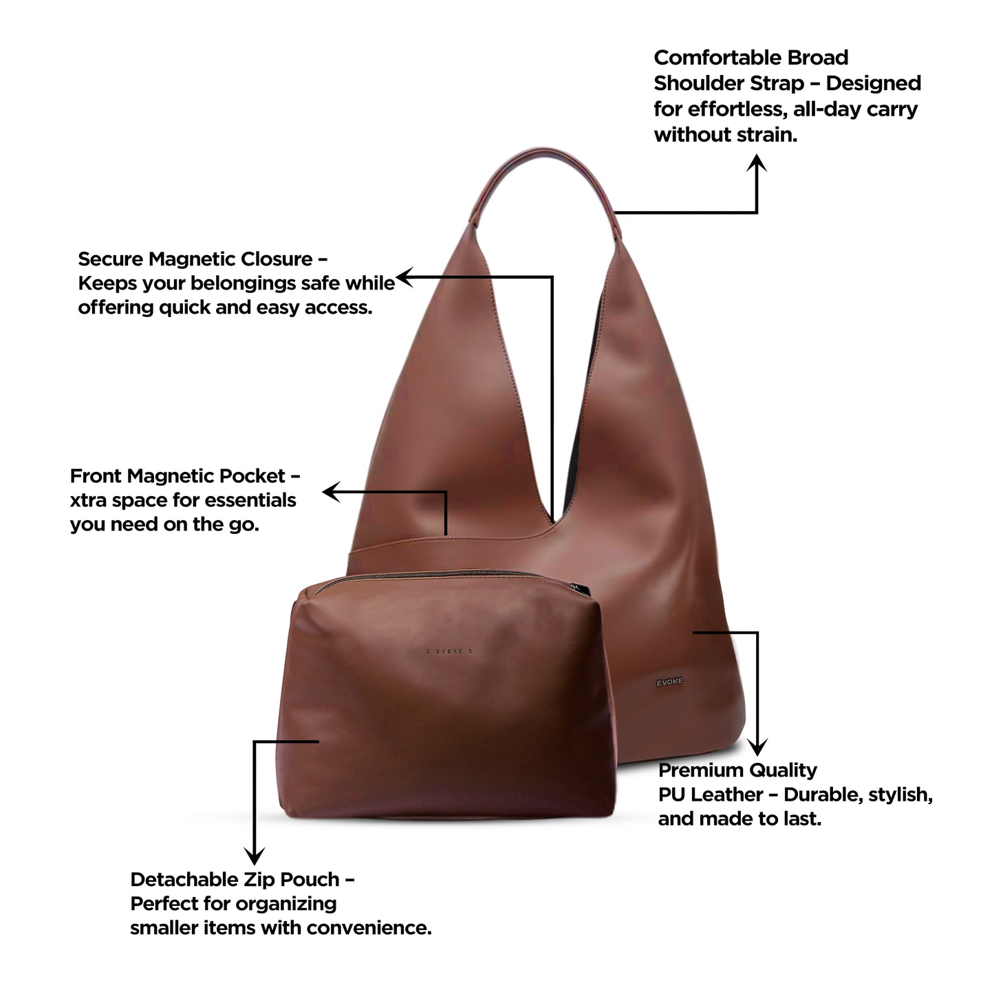 Evoke V-Cut Tote 2093 - Mocha