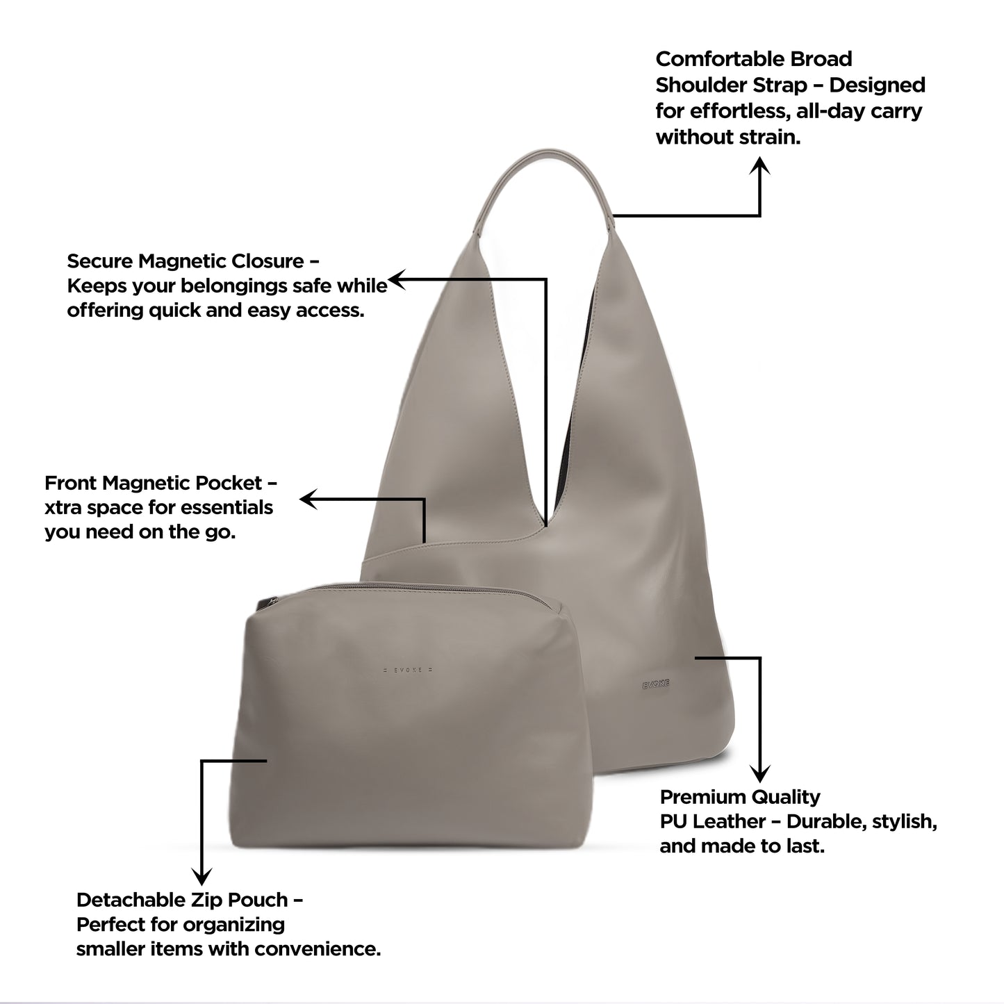 Evoke V-Cut Tote 2093 - Mocha