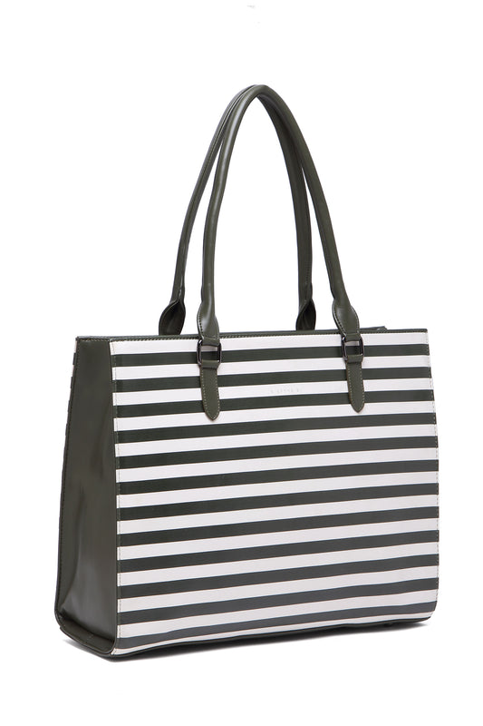 City Stripe Carryall 2136 - Green