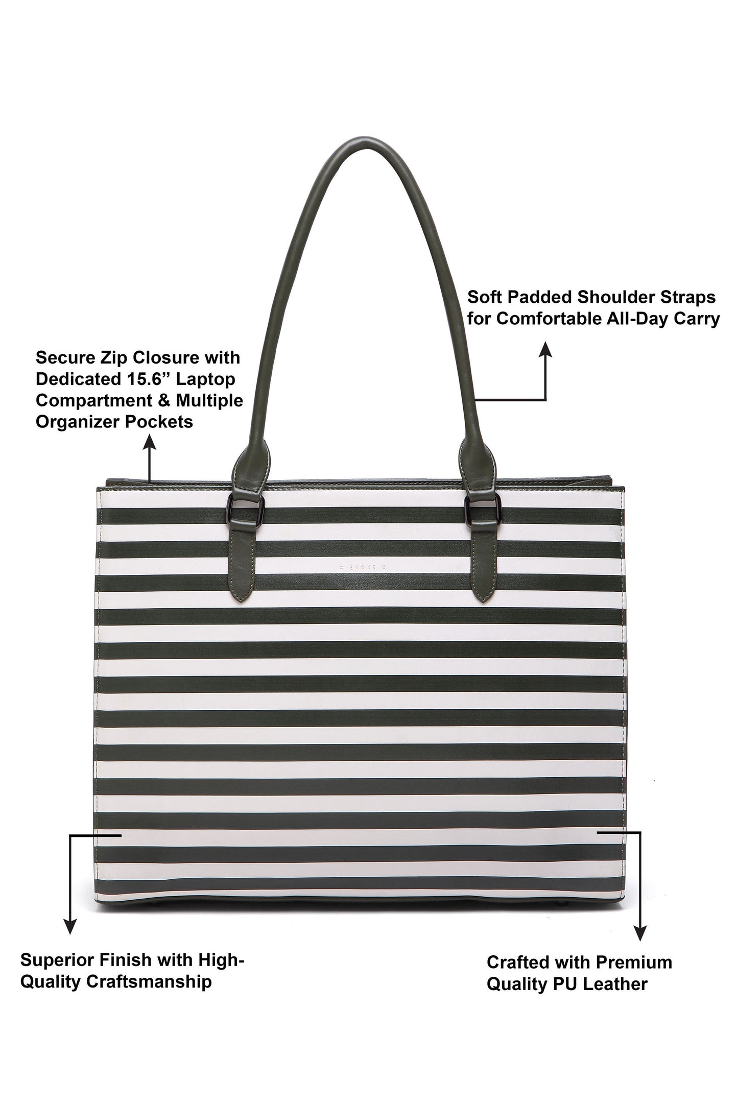 City Stripe Carryall 2136 - Black