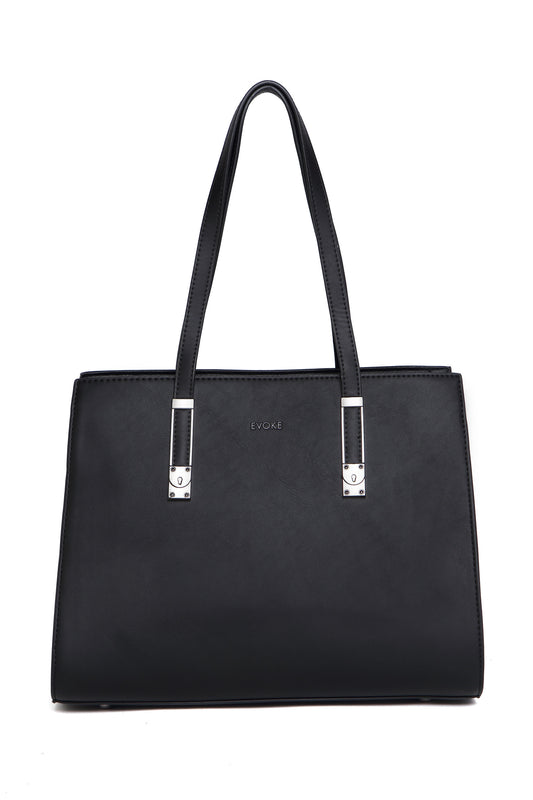 THE AURA STRUCTURED SHOULDER BAG 13237 BALCK