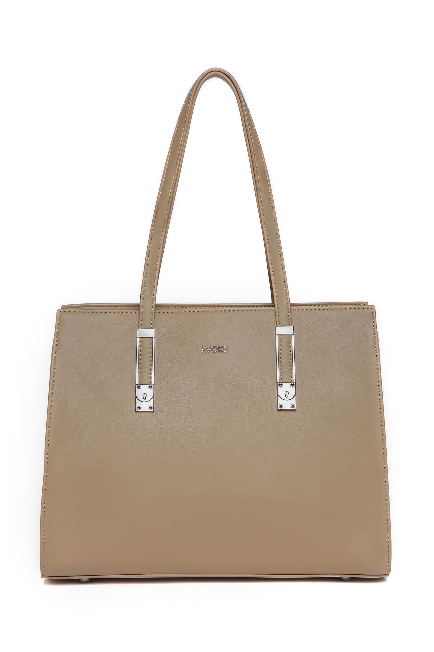 THE AURA STRUCTURED SHOULDER BAG 13237 NEUTRAL TAN