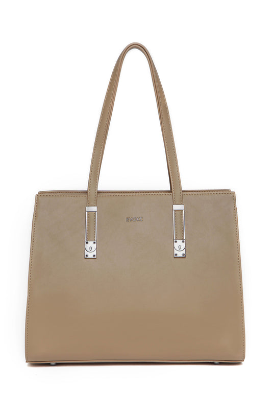 THE AURA STRUCTURED SHOULDER BAG 13237 KHAKHI