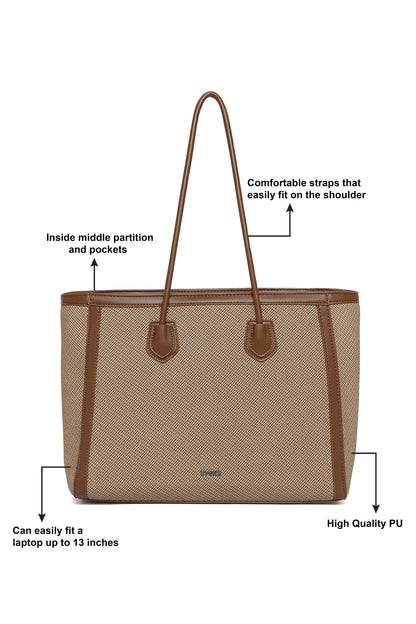 WANDER TOTE 235 CARAMEL BROWN COFFE