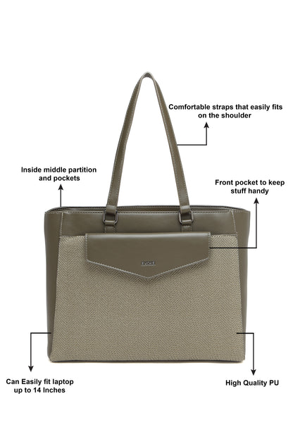 HYPE HUSTLE TOTE 253 FOREST GREEN