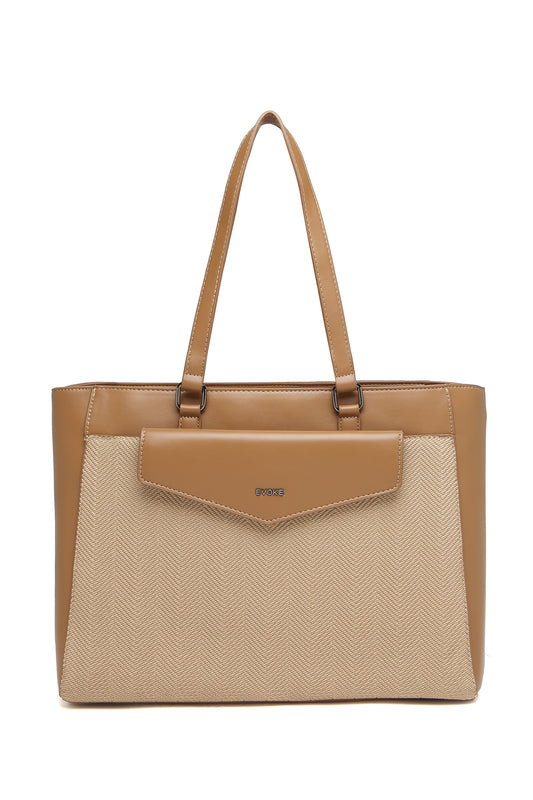 HYPE HUSTLE TOTE 253 CARAMEL BROWN