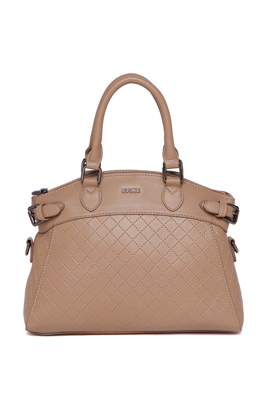 EVOKE LUXE DRAPE SATCHEL 293 KHAKI