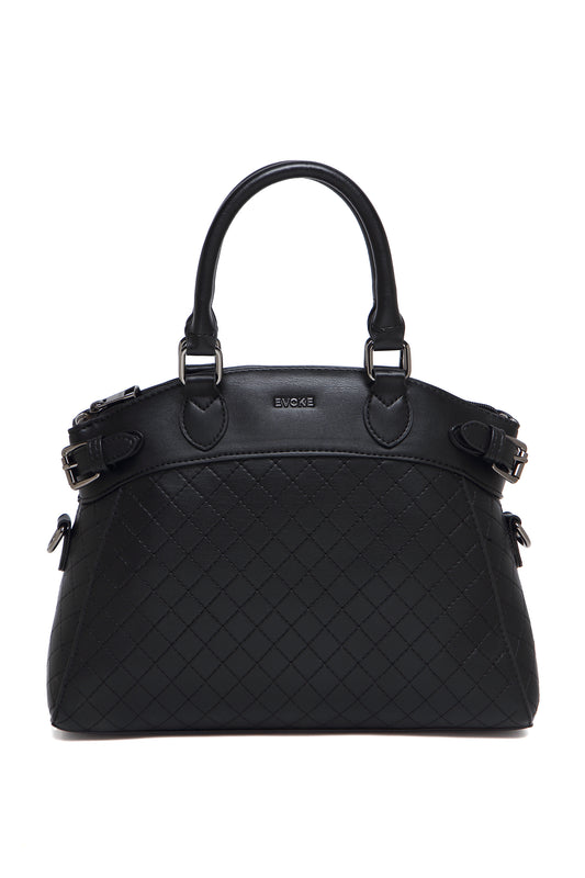 EVOKE LUXE DRAPE SATCHEL 293 BLACK