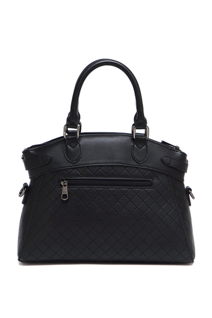 EVOKE LUXE DRAPE SATCHEL 293 BLACK