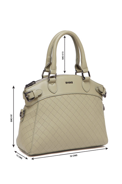 EVOKE LUXE DRAPE SATCHEL 293 BLACK