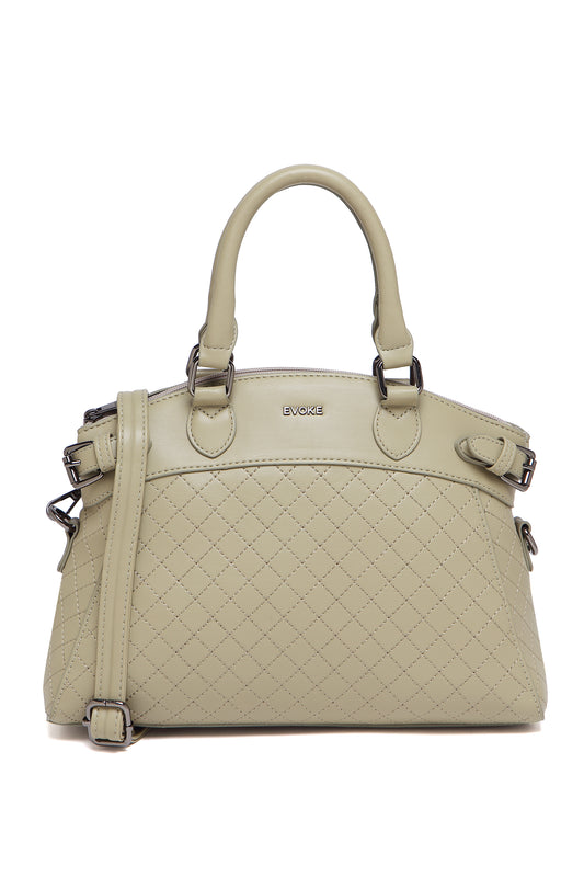 EVOKE LUXE DRAPE SATCHEL 293 FOREST GREEN