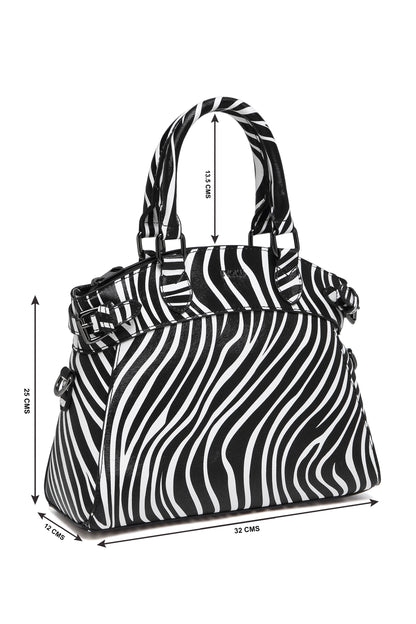EVOKE LUXE DRAPE SATCHEL 293 BLACK