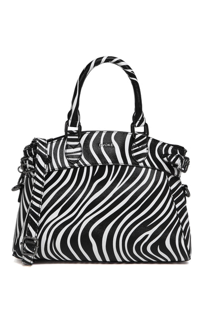 EVOKE LUXE DRAPE SATCHEL 293 BLACK