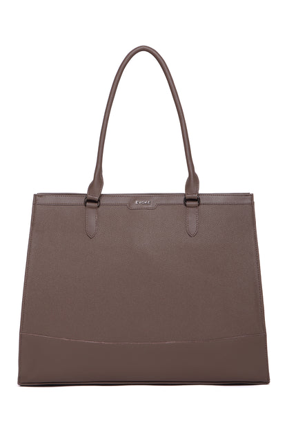 EVOKE NOIR LUXE TOTE - 2182 MOCHA TAN