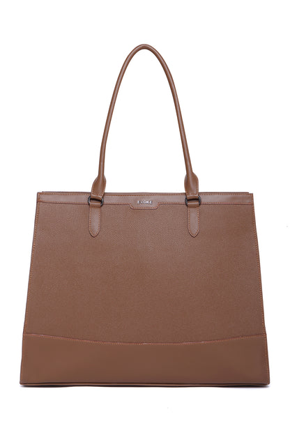 EVOKE NOIR LUXE TOTE - 2182 MOCHA TAN