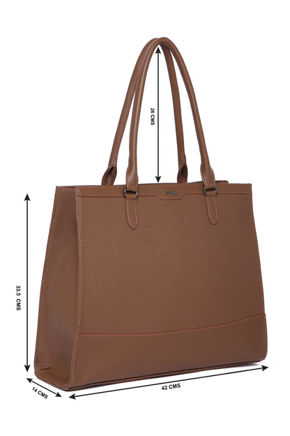 EVOKE NOIR LUXE TOTE - 2182 MOCHA TAN