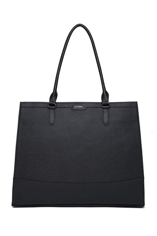 EVOKE NOIR LUXE TOTE - 2182 OBSEDIAN BLACK