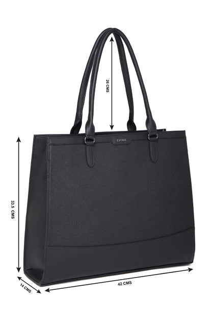 EVOKE NOIR LUXE TOTE - 2182 MOCHA TAN