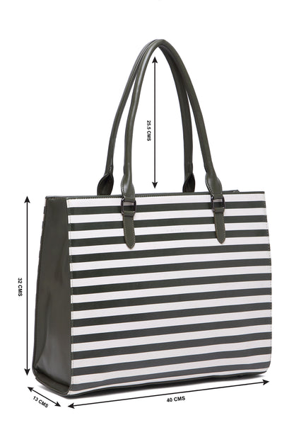 City Stripe Carryall 2136 - Green