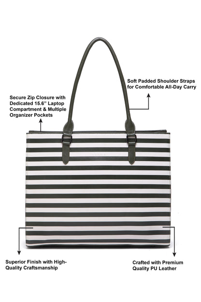 City Stripe Carryall 2136 - Green